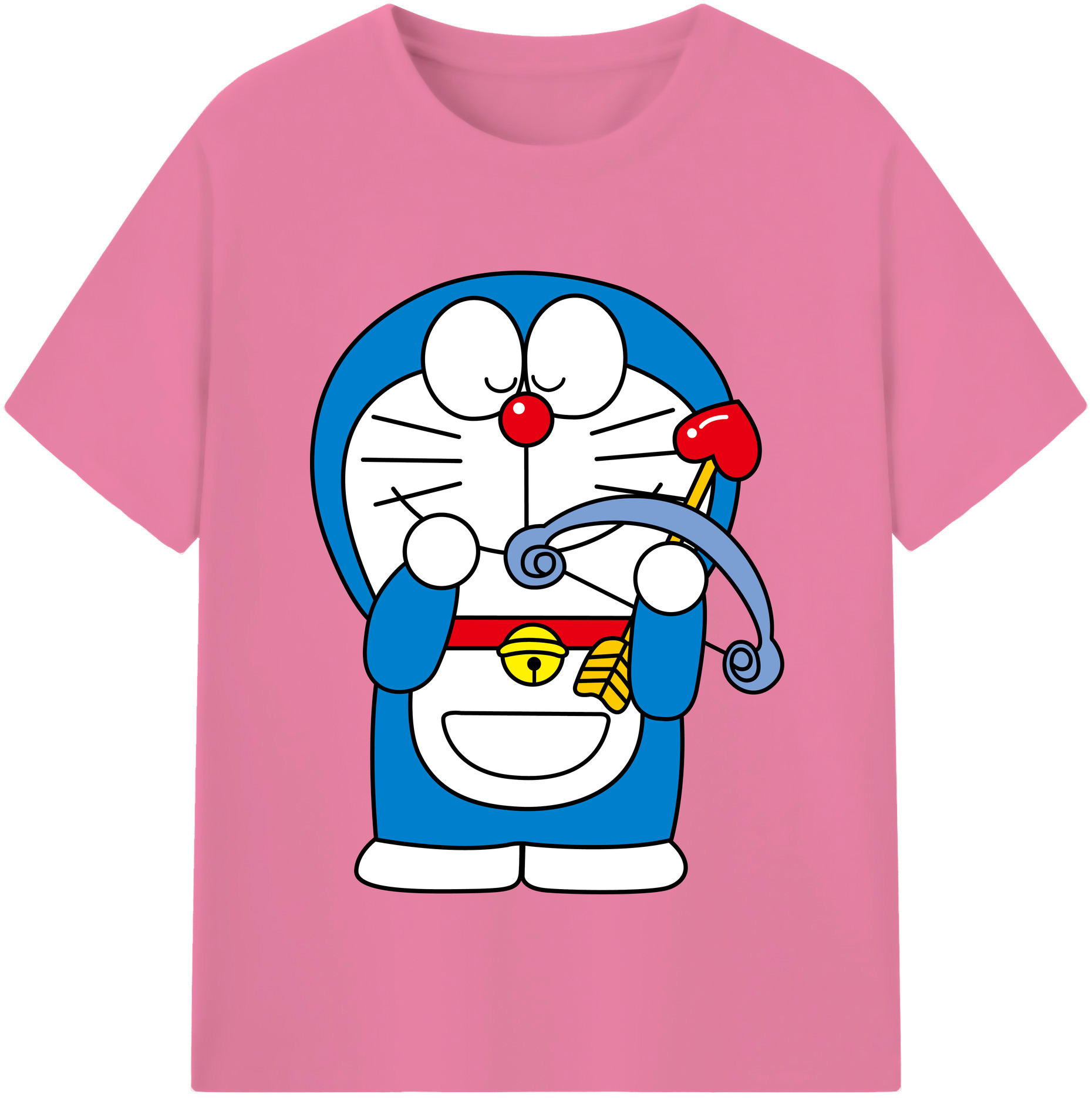 （画像用） ドラえもん Doraemon 綿100％半袖Tシャツ（フロントプリント）